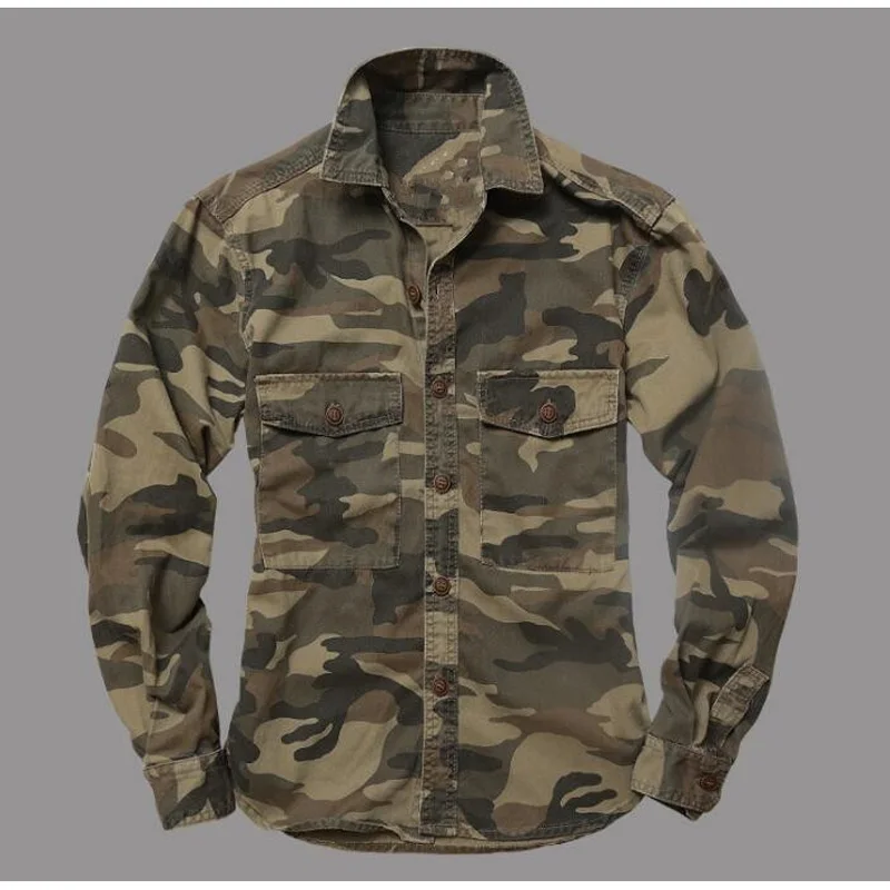 Горный велосипед камуфляжные рубашки мужская рубашка в стиле милитари куртки с