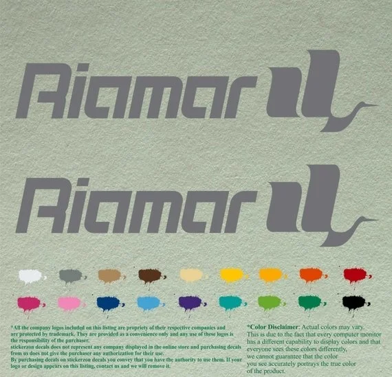 Для 1 пары Riamar наклейки виниловые лодка подвесной мотор Лот из 2 | Автомобили и