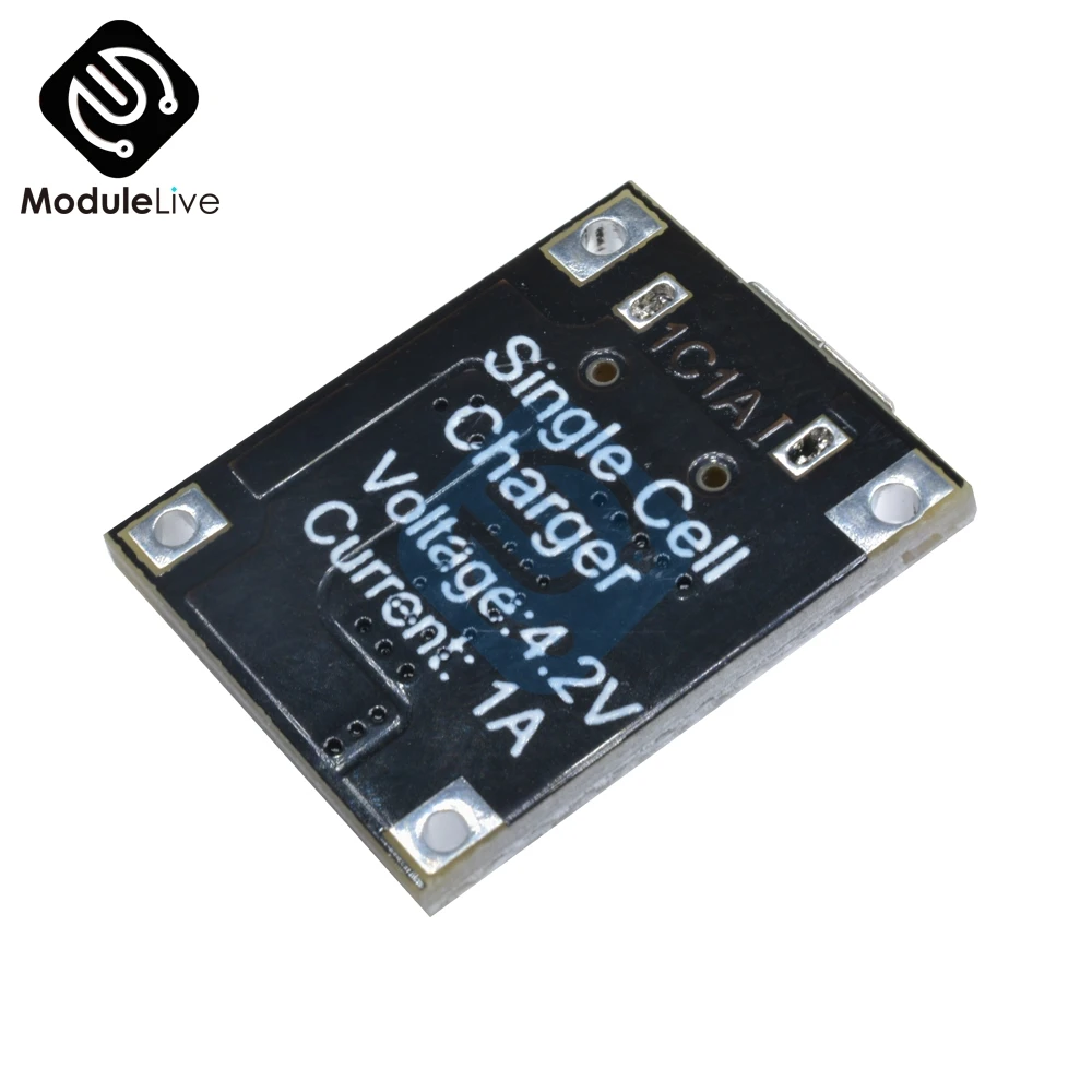 Зарядный Модуль зарядного устройства для литиевой батареи 1 А 5 в 6 4 2 TC4056 блок