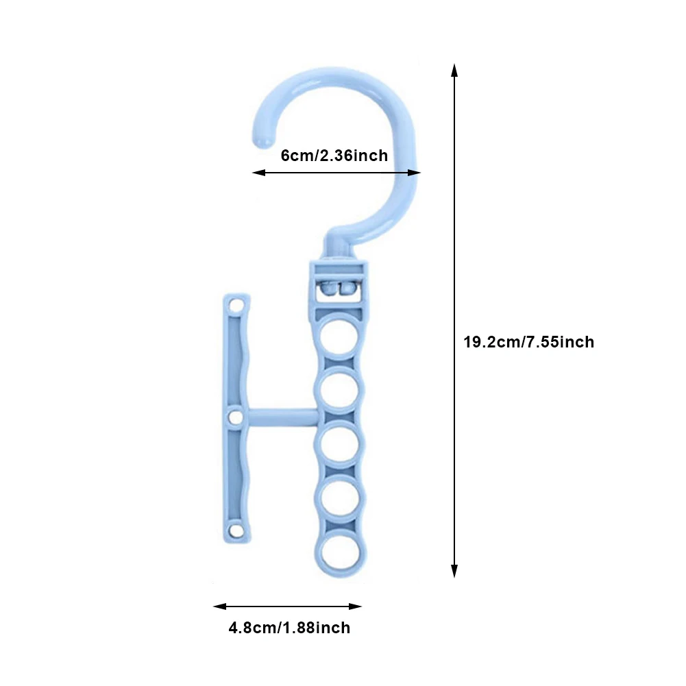 

Multi-function Five-hole Magic Hanger with Handle Saves space Creative Rotating Wardrobe Classification and Finishing Drying