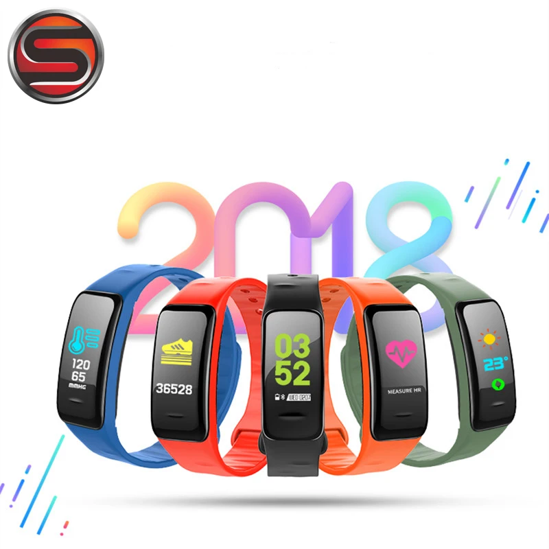 Новые спортивные Смарт часы C1 практичный цветной дисплей спортивный фитнес