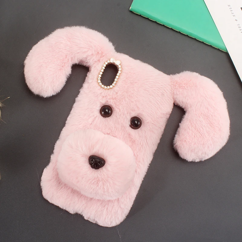 DIY мягкие пушистые длинные волосы Собака Красивая забавная стильная Обложка