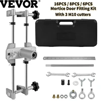 vevor door jam jig kit door lock mortise with 3pcs 18mm 22mm 25mm m10 cutters clamping thickness 1 2in 2in for lock changing