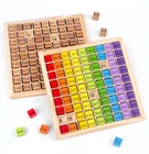 Детская Доска Монтессори сто Математика от 1 до 100 последовательных чисел счетная игрушка арифметическая доска учебные пособия