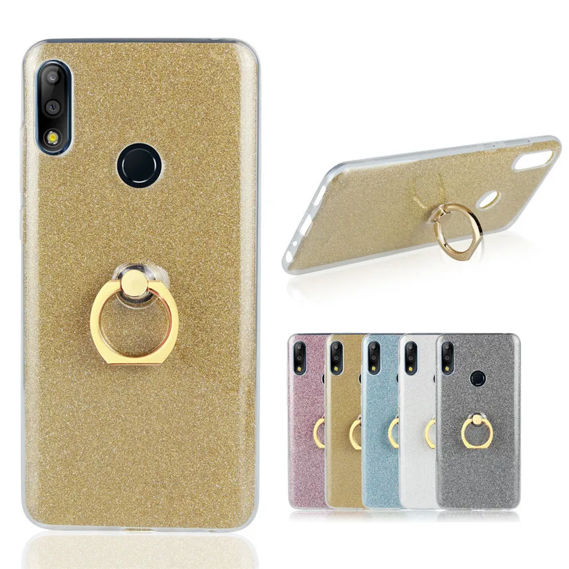 

For ASUS ZC554KL ZE552KL ZE520KL ZC553KL ZC520TL ZC551KL ZB501KL ZS570KL ZE550KL ZE500KL Case Bling Finger Ring Silicone Cover