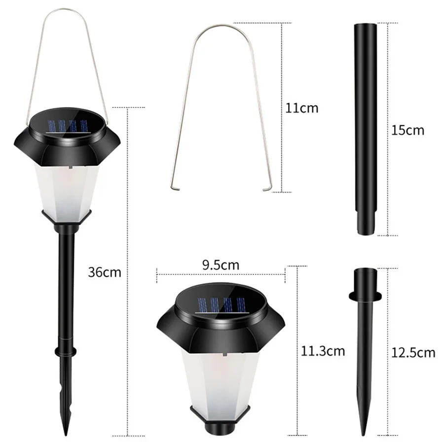 

Solar Torch Light Outdoor LED Solar Lantern Light with Flickering Flame Waterproof Landscape Garden Pathway Decoration Lights