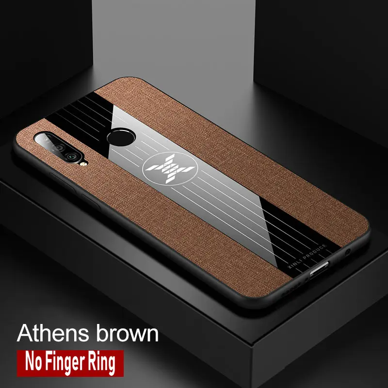 Brown No Ring Для huawei Honor 20S Чехол-кольцо держатель Ткань Твердый чехол Мягкая Рамка тканевый чехол для телефона для Honor 20S Русская версия - Цвет: Brown No Ring