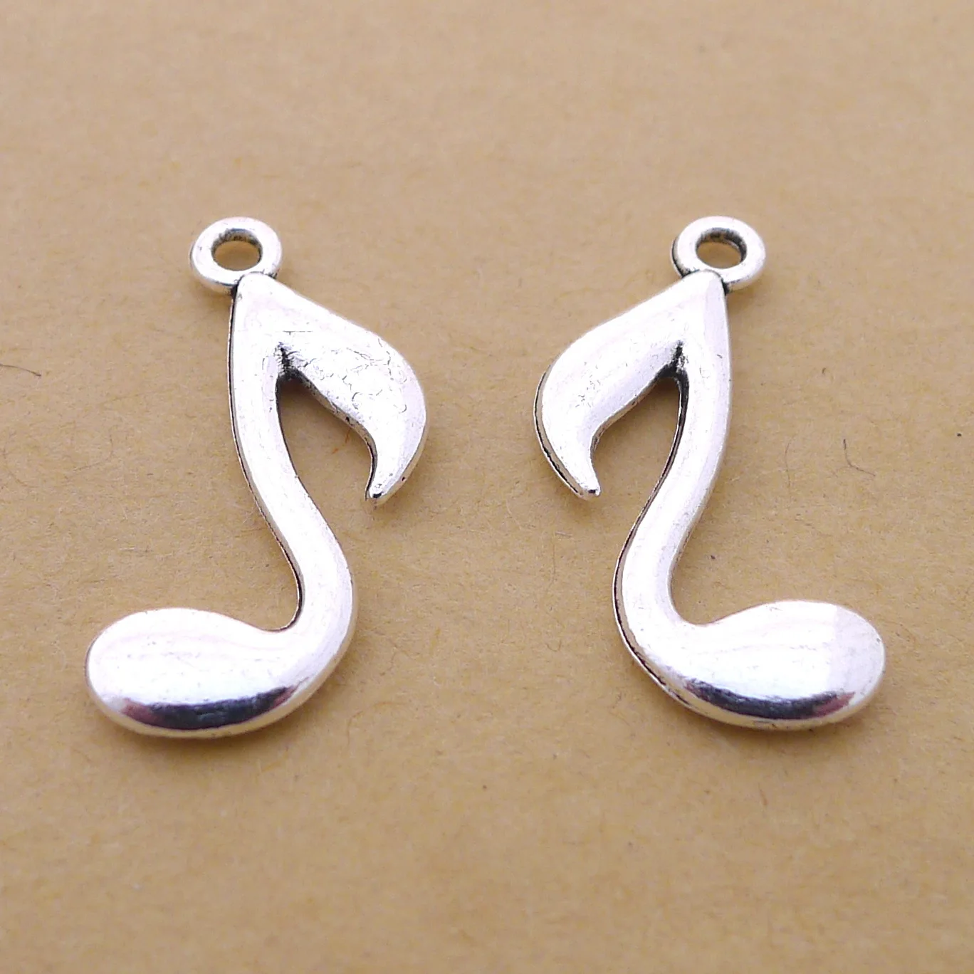 

Handmade Earrings Charms Diy Accessories For Jewelry Pendant Bracelet 10pcs 23x14mm Antique Silver Color Note Charms