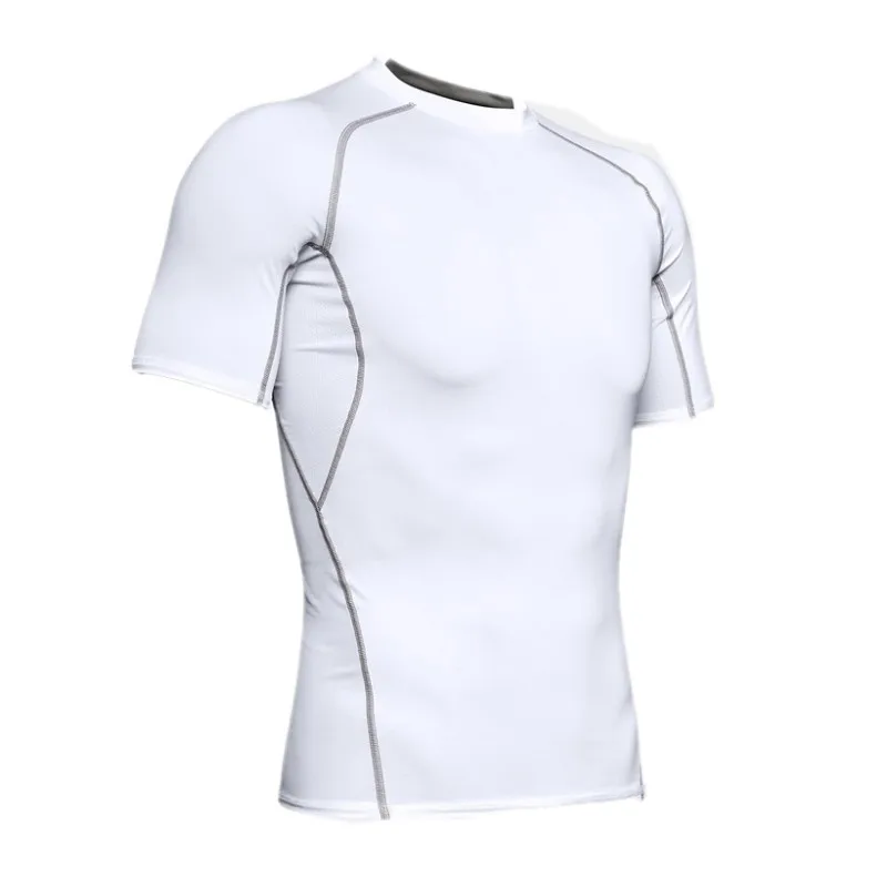 Для мужчин тренировки футболки быстросохнущая короткий рукав для тренировок на
