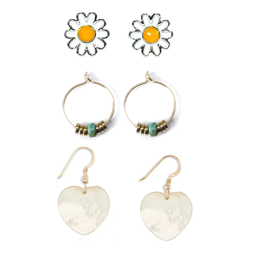 Цыганский браслет pulseras mujer moda masculina heart brandsoletki браслет acier inoxydable femme - Окраска металла: earring