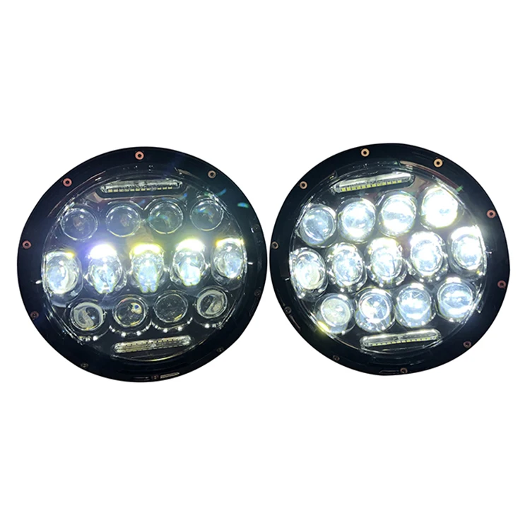 2xFor Lada Niva 7 дюймовый светодиодный головной светильник Hi/ближнего и дальнего света