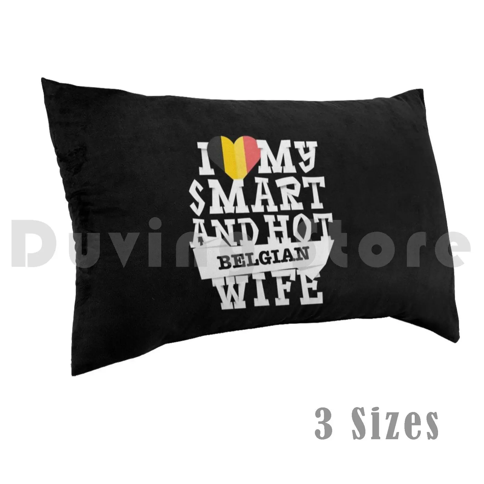 

Наволочка с надписью «I Love My Smart And Hot», 20x30 дюймов
