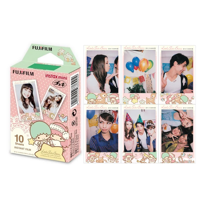 Высокое качество 10 оригинальный Fujifilm Instax мгновенный Цвет Плёнки в полоску для Mini