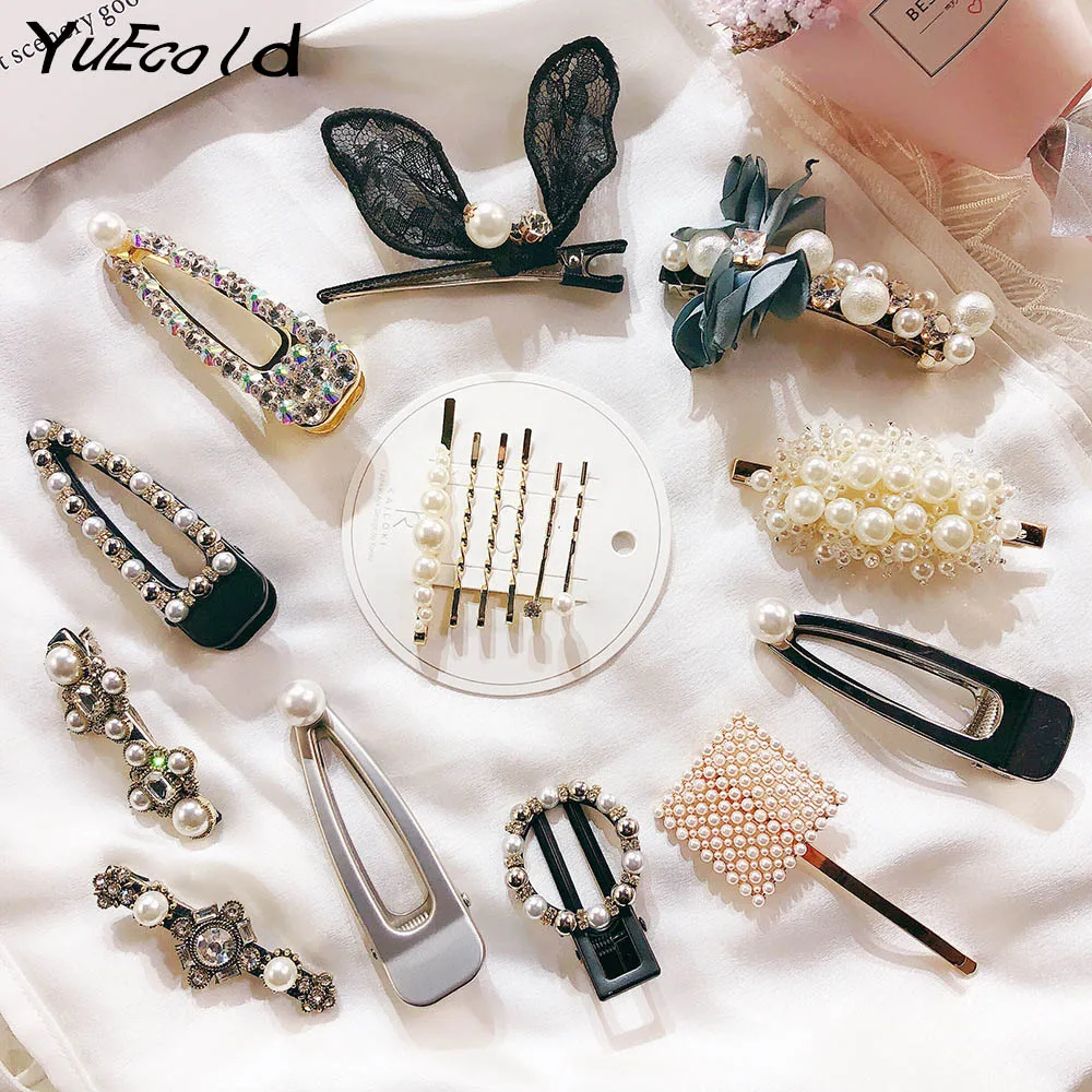 Модные жемчужные Заколки для женщин свадебные головные уборы искусственная