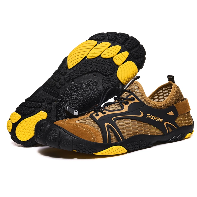 

Breathable Suede + Mesh Aqua Shoes Men Water Shoes Outdoor Sneakers Man Quik-dry Shoe Summer Footwear