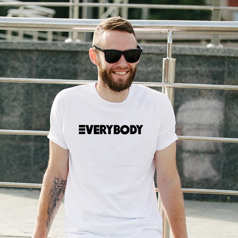 

Logic Everybody Streetwear Printing T Shirt Customized New Design Tops T Shirt Summer Loose Faddish Tee-Shirts For Unisex
