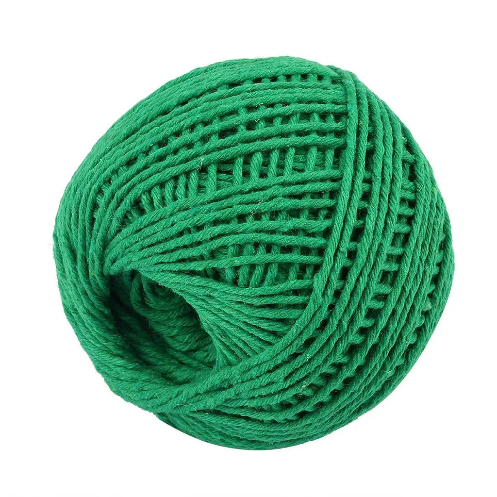 100M Two Styles natural cotton Bakers Twine rope rustic Dream catchers Bohemian wedding decor handmade accessories F1 - Цвет: K