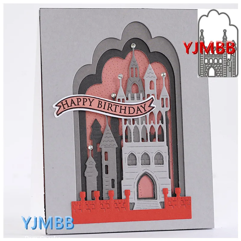 

YJMBB 2021 New Different Castles And Frames #3 Metal Cutting Mould Scrapbook Album Paper DIY Card Craft Embossing Die Cutting