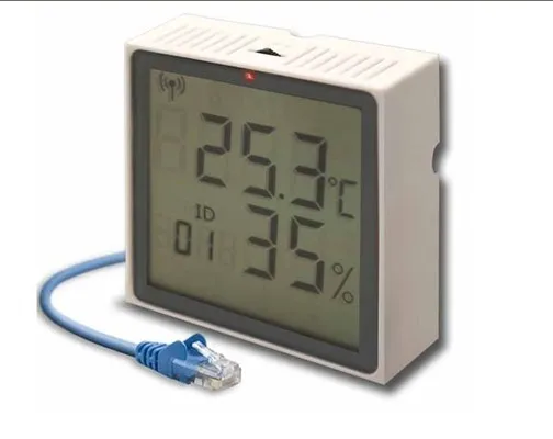 

LM-867 with Display TCP/IP POE Power Supply RJ45 Interface Network Type Imported Temperature and Humidity Sensor