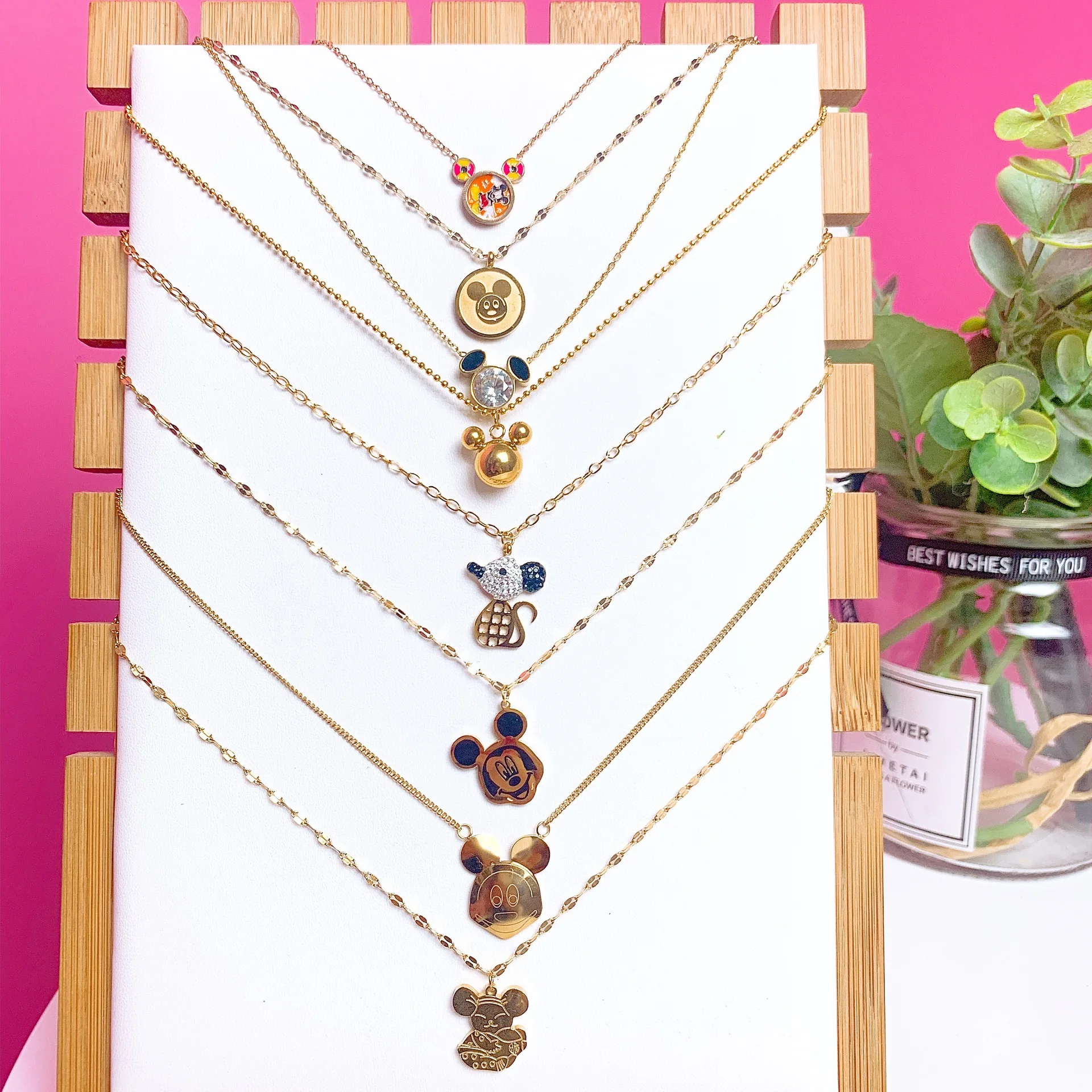 Аксессуары для куклы из мультфильма Disney голова Микки Мауса титановая сталь K