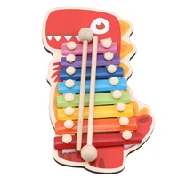 new baby animal xylophon toys children early musical instrument hand knock music instruments piano baby educational toys gift