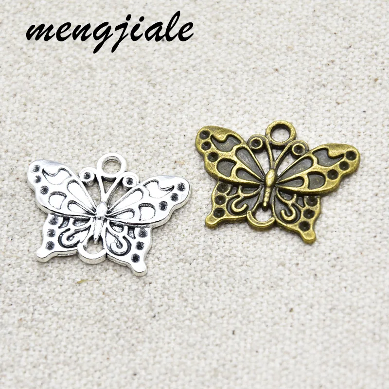 

12pcs Hot Sell Vintage Metal Butterfly Connector Charms Pendant For DIY Handmade Jewelry Accessorie