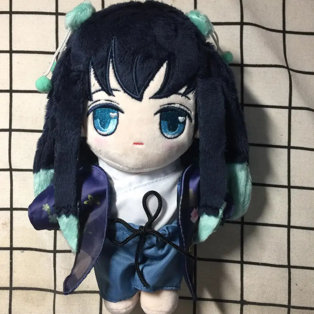 

Anime Demon Slayer Kimetsu no Yaiba Tokitou Muichirou Cute Cosplay Plush Doll Cushion Dress Up Clothing Toys Christmas Gift 20cm