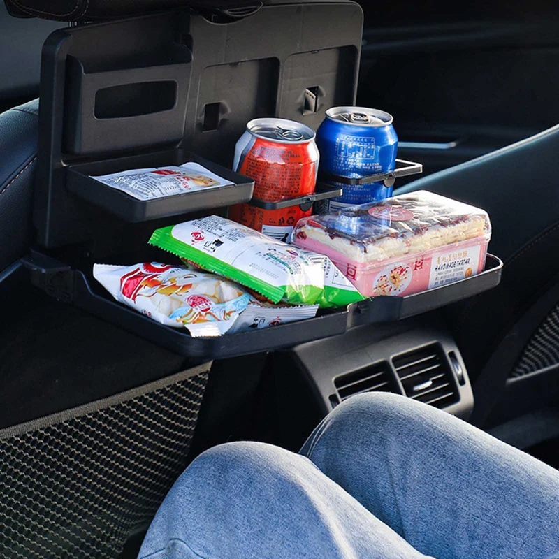 

Car Folding Food Cup Tray Dining Table Drink Holder Car Interior Storage Shelf Backseat Cup Holder Car-styling Auto Accessories