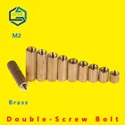 Двухпроходная медная колонна круглой формы монитор безопасности латунная медная колонна камера винт с накаткой болт полая медная колонна