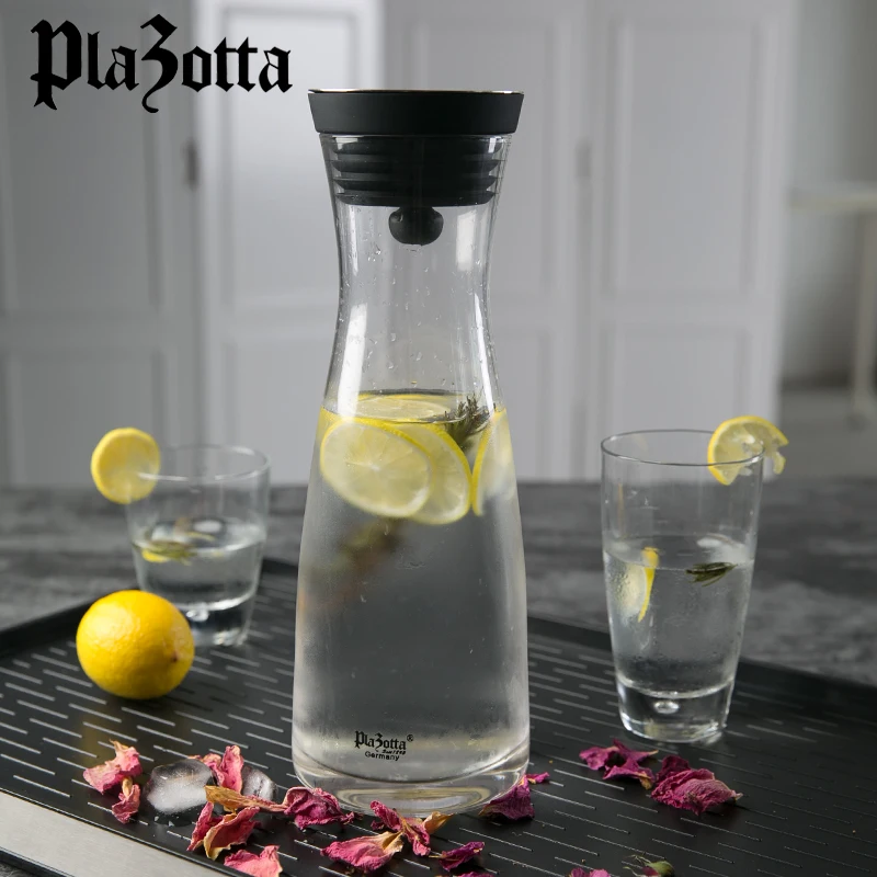 

Glass cold water bottle household water bottle glass large capacity juice cold water bottle