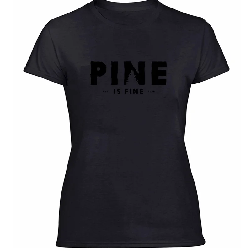 Crazy Pine Is Fine Fish футболки женские Harajuku Мужская футболка негабаритных S-5xl наряд Поп