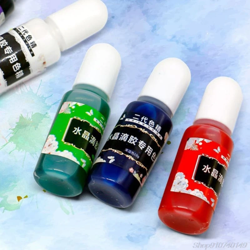 

12 Pcs/set UV Oily Resin Dye Coloring Crystal Epoxy Pigment DIY Handmade Art Crafts Making Colorant N04 20 Dropshipping