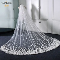 topqueen v93 3d flowers wedding veil high quality handcrafted cathedral mantilla bridal veil flowers bridal veil soft tulle veil