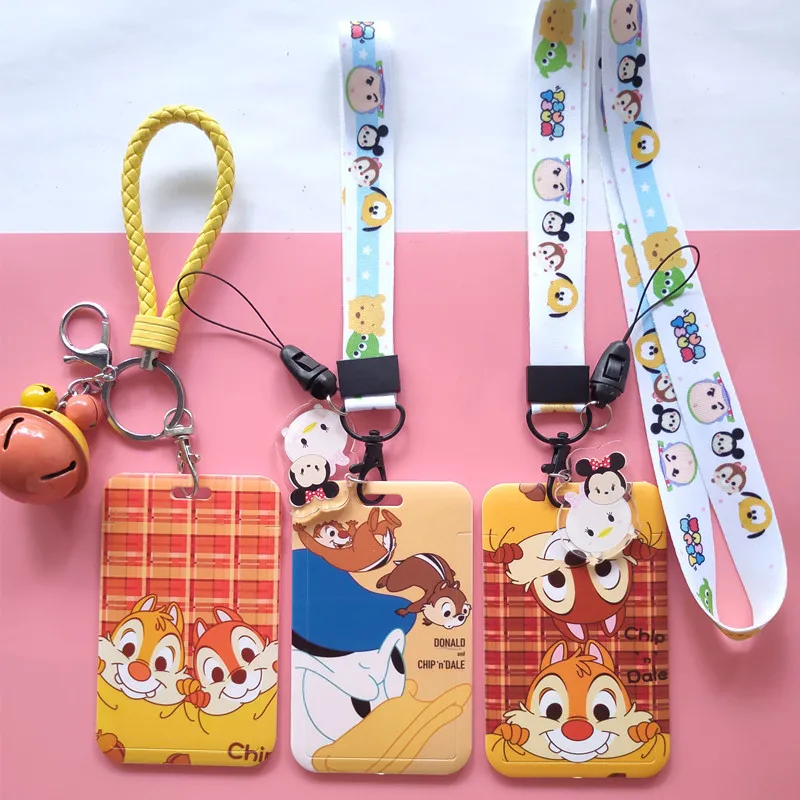 

Disney squirrel cartoon bus card set student meal card access card package subway card storage package