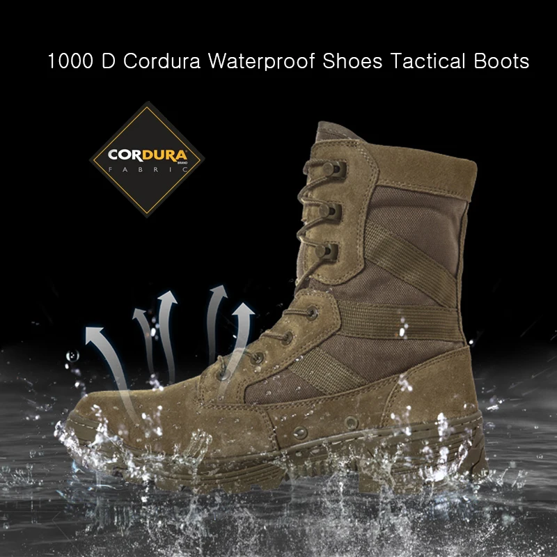 ANTARCTICA Trekking Hiking Shoes Men Military Tactical Combat Layer Leather Work Sport Boots Nylon Waterproof Sneakers Women