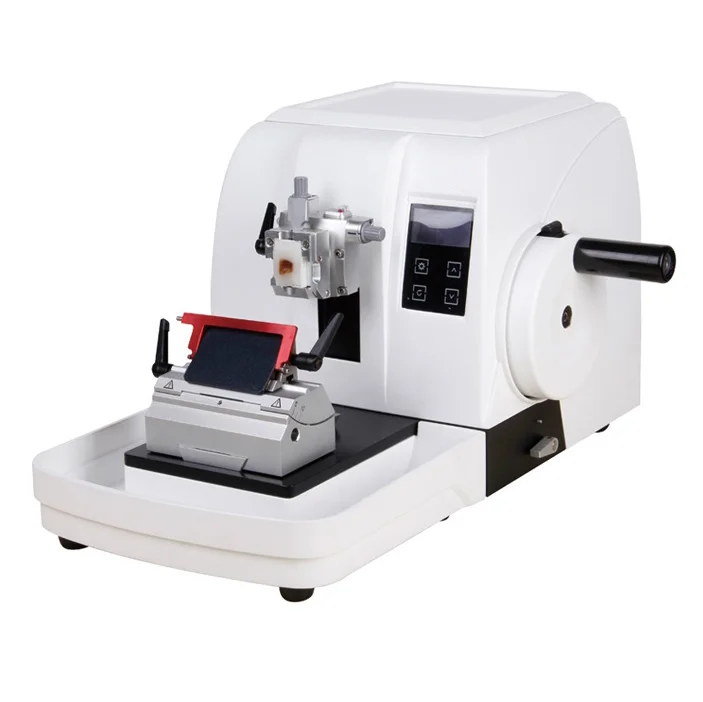 

Laboratory Pathology Manual Cheap Semi-auto Plant Tissue Rotational Rotary Microtome Price