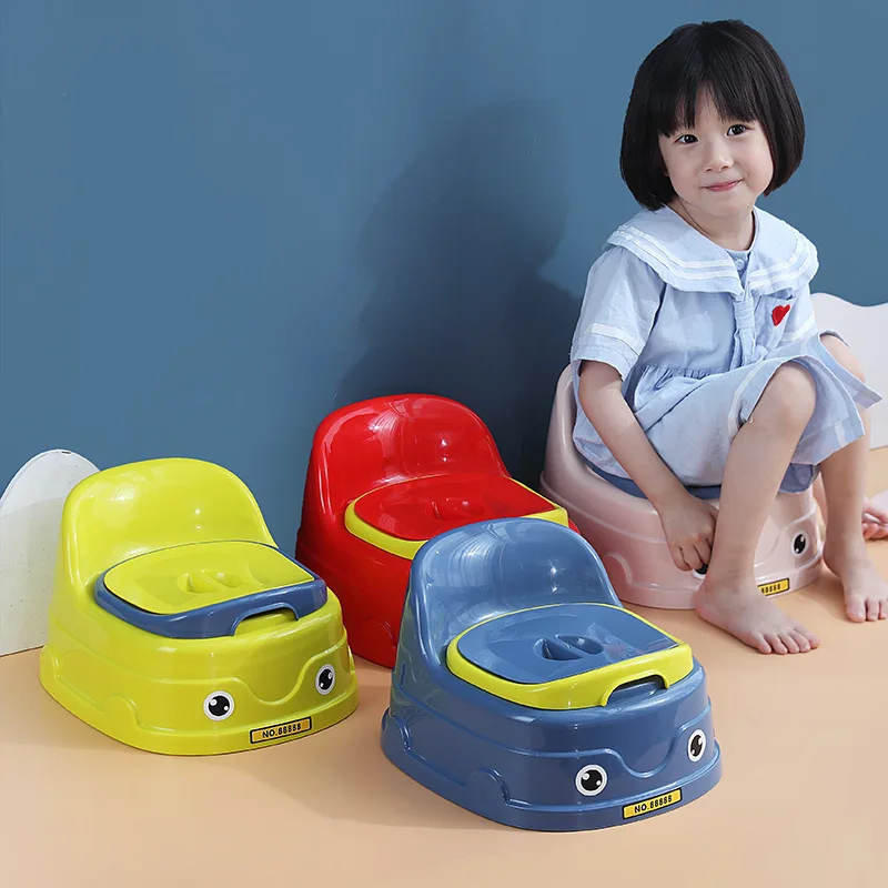 Детский горшок портативный многофункциональный детский безопасный стул для унитаза пластиковый дорожный горшок симпатичный автомобильны...