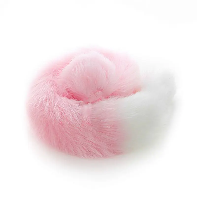 Металлическая Анальная пробка пушистая из искусственного лисьего хвоста