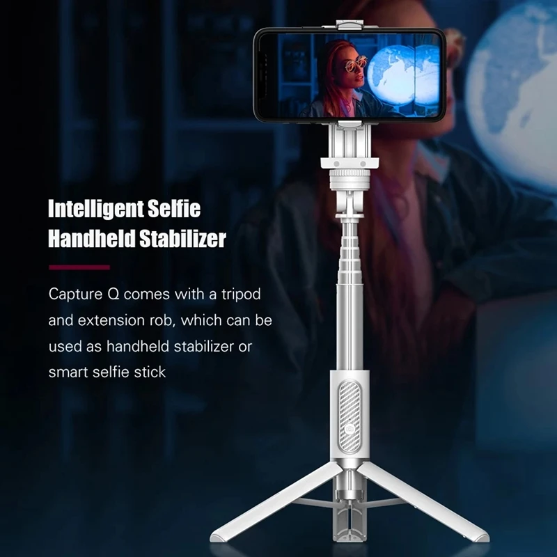 

FUNSNAP Capture Q Smartphone Stabilizer Selfie Stick Tripod Stand with Remote Shutter for Live Streaming Selfie