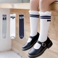childrens socks for kids women%e2%80%98s japanese sweet bow socks for girls spring and autumn girls princess long tube college socks
