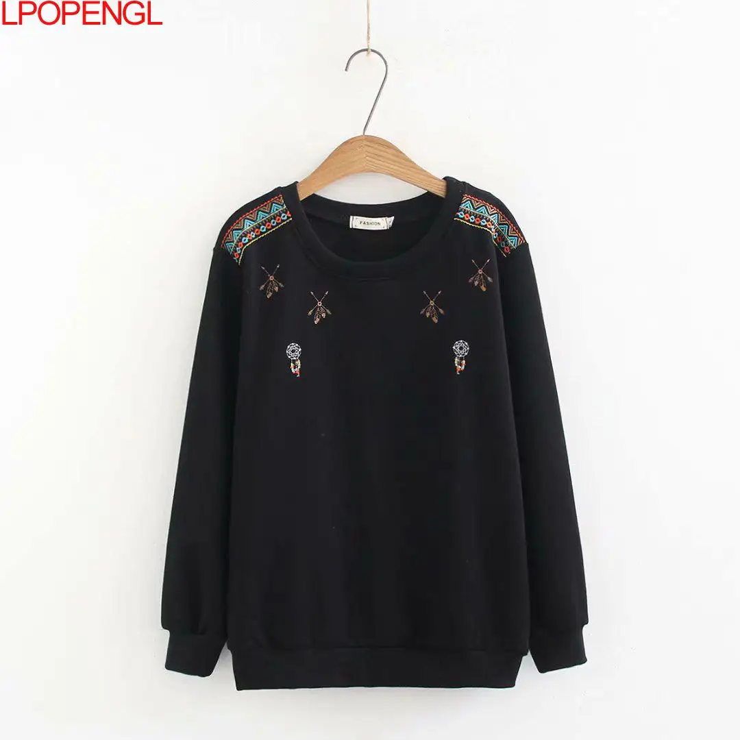 Женский свитшот в стиле Харадзюку осенняя Новинка 2021 модная Повседневная