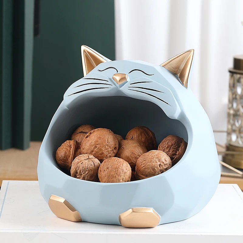 

3D Sculpture cat Statue Table Decoration Accessories Storage Box Money Box Coin Bank Figurine Decor Home Room Decorations
