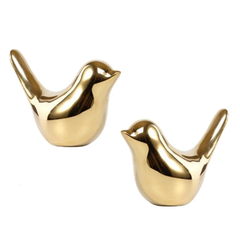 

Ceramic Bird Ornaments Modern Style Desktop Figurines Miniatures Small Animal Statues Home Decoration Background Props 2021