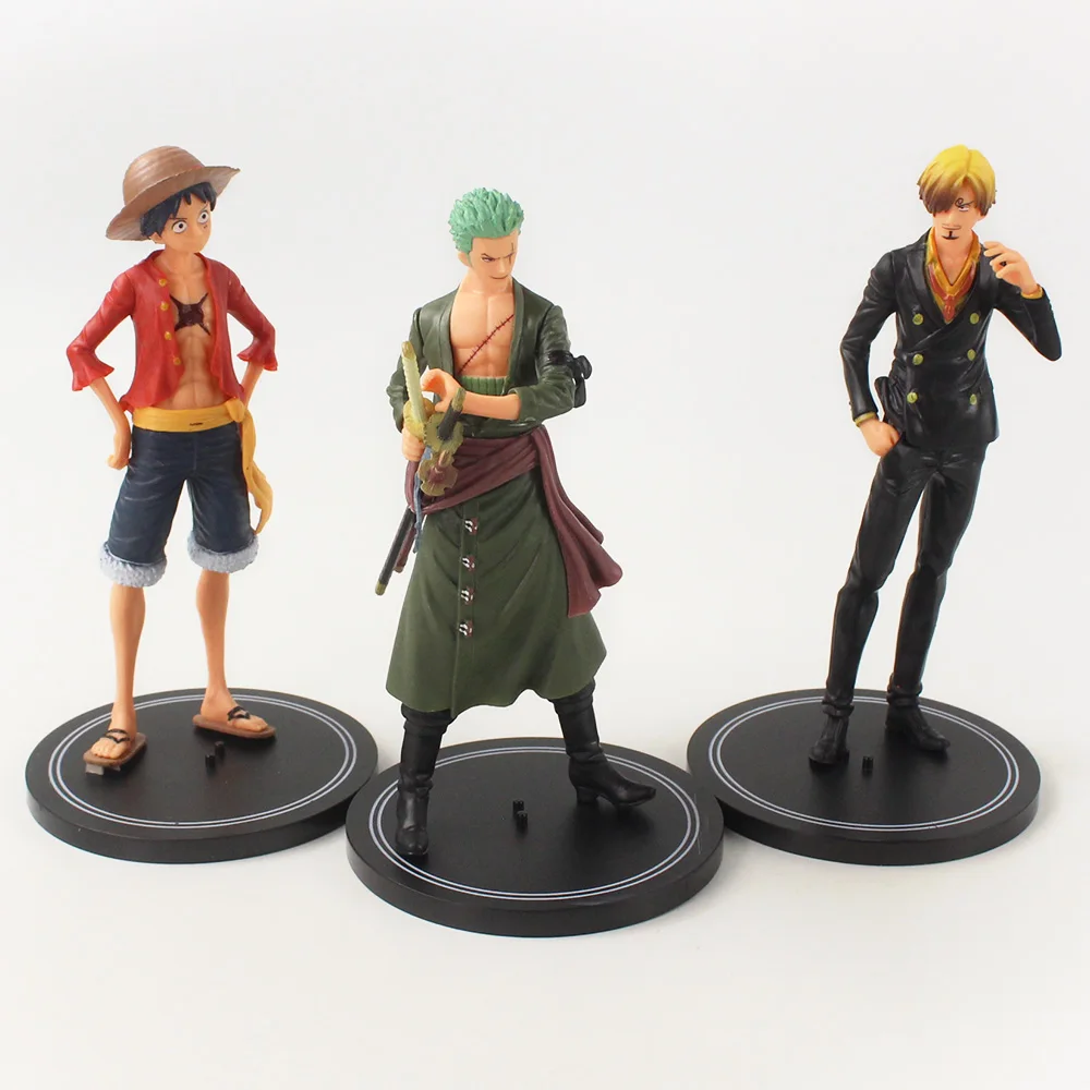 6Pcs/Set One Piece Monkey Luffy Roronoa Zoro Nami Vinsmoke Sanji Portgas D Ace Trafalgar Law Action Figure PVC Model Dolls Toys - купить по