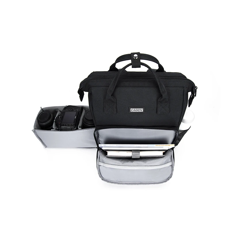 caden dslr camera backpacks large shockproof bag for nikon cannon sony camera lens tripod outdoor travel photography camera case free global shipping