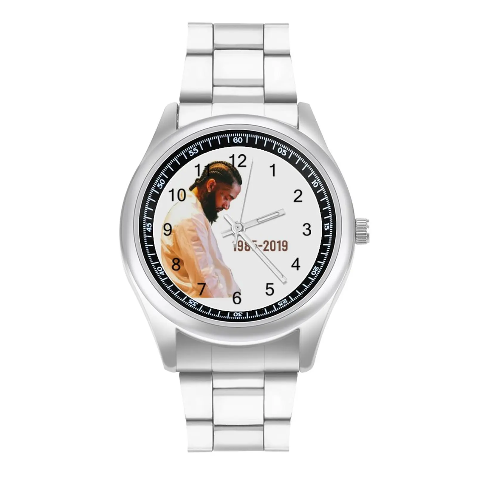 

Кварцевые часы Nipsey Hussle, прочные наручные часы для подростков, дизайнерские стальные офисные Высококачественные наручные часы