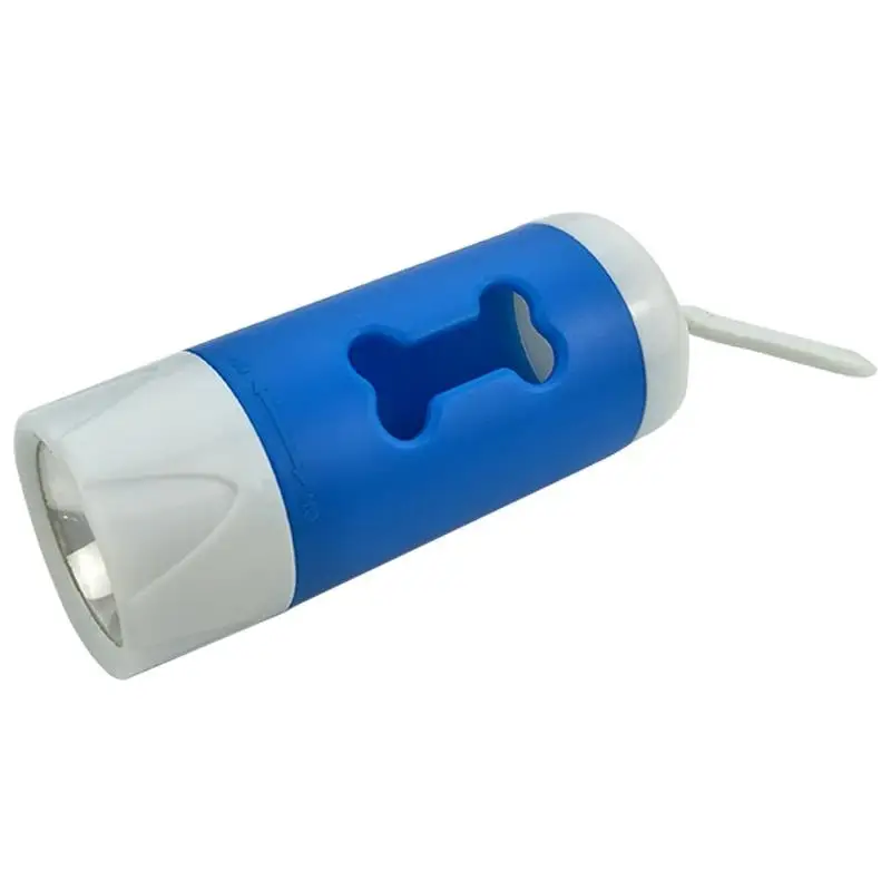 

Pet Waste Bag Dispenser For Dog Waste Bag Holder Plastic Garbage Bag Dispenser Carrier Case with LED Flashlight