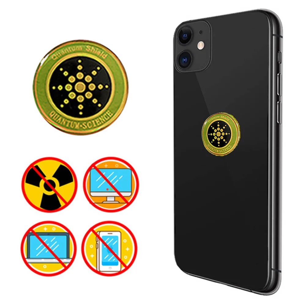 

Quantum Shield Sticker Mobile Phone Sticker For Cell Phone Anti Radiation Protection from EMF Fusion Excel Anti-Radiation