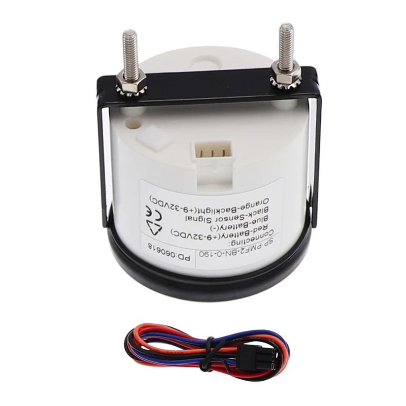 

Waterproof Clock Gauges Red Backlight Instrument Panel Hour Meters 0-12Hours Show Clock Meters for Car Boat Yacht