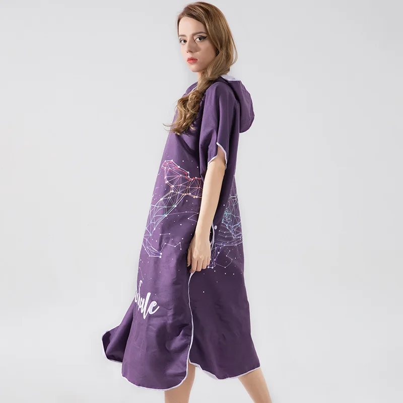 Полотенце-пончо из микрофибры 100x85 см